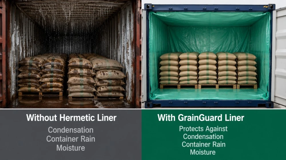 Container Liner For Green Coffee Bean Bulk