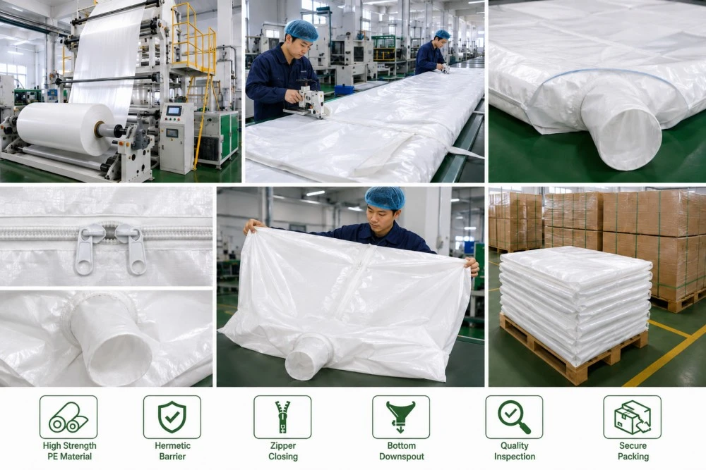 Ton Bag For Green Coffee Bean Hermetic Packaging
