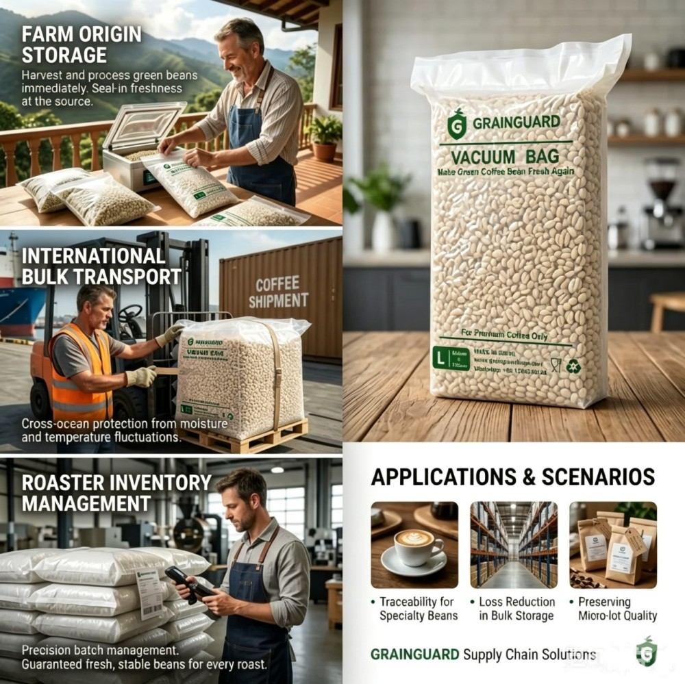 Vacuum Bag For Green Coffee Bean
