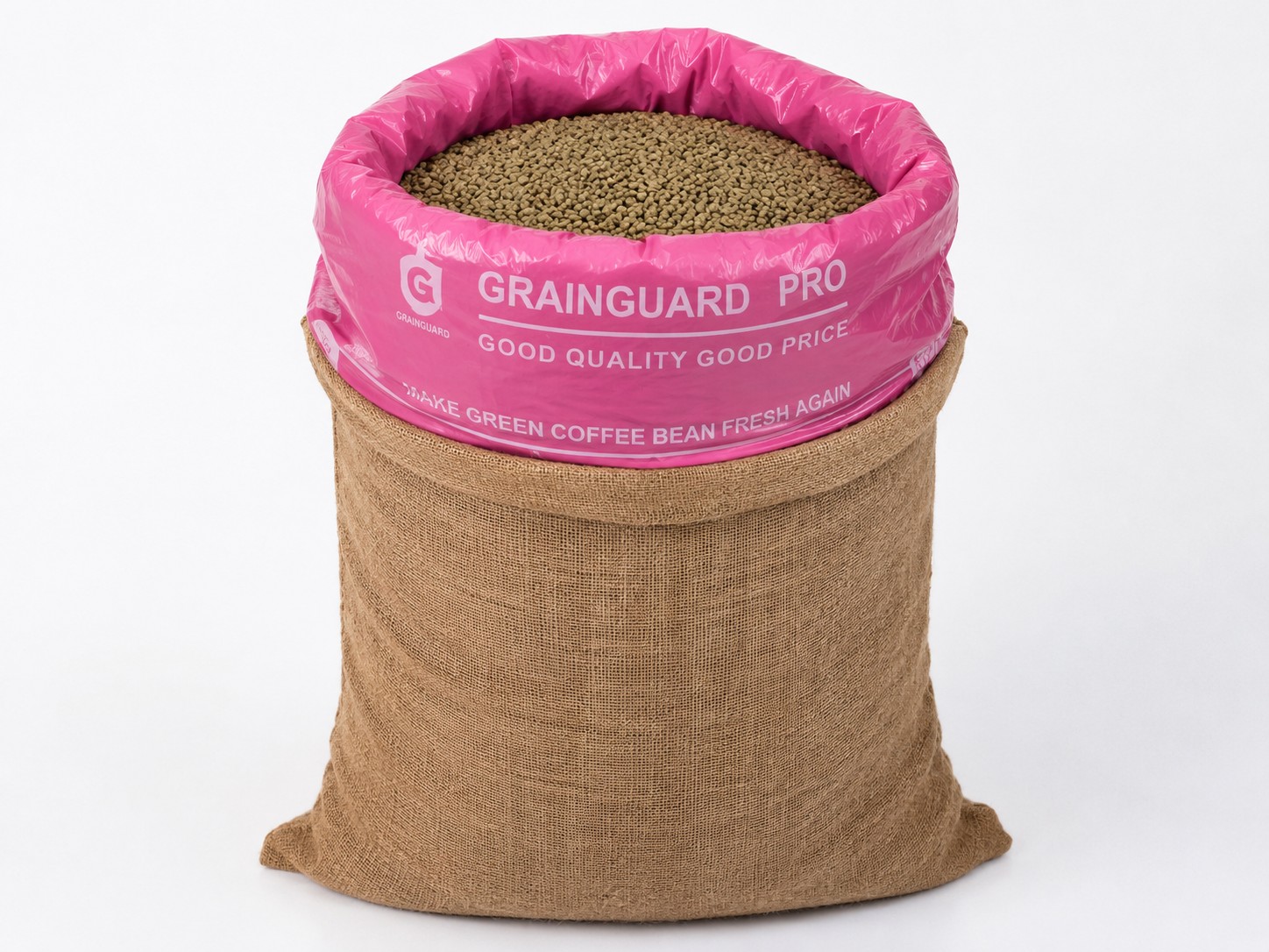 Hermetic Plastic Liner Inside Jute Coffee Sack